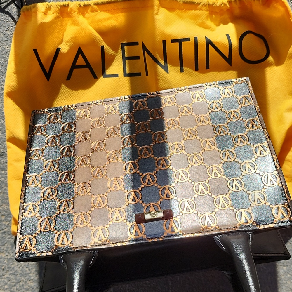 MARIO VALENTINO Monogram Pattern Tote - Picture 6 of 15